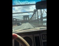 Submitter shows guy ride citibike at bridge