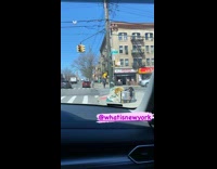 Guy Hides Himself in Box on Sidewalk 