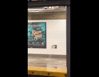 Collab winy - Broken pipe in subway station leaks water