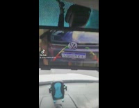 Guy park in front of volkswagen car street