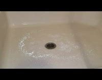 Water drop fall to beads shower drain