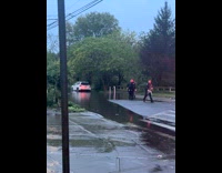 Collab WINY - Some cops on street with flood nyc