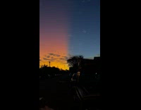 Guy shows color partition of the sky 
