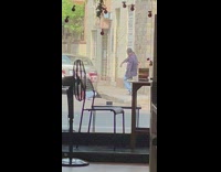 Man Dances Hip Hop on Street Pavement