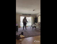 Woman reacts to having to see family on holidays 