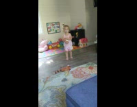 Baby girl dances to gasolina song