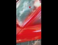 Collab BitchIG2 - Paint red car scrape off windows clean