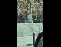 Person wears large plastic bag over head 