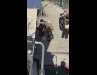 Lady wears black masquerade mask and pt. 2 
