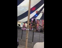 Man fell asleep sucks thumb in a concert