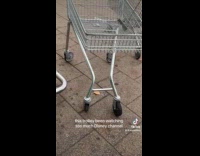 Collab Clips MPUGC - Woman calls shopping cart metal disney knees 