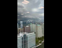 Timelapse of buildings and clouds in Jersey City 