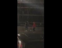 Collab IITW - Man and Woman sing and dance on the sidewalk