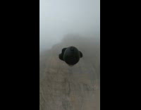 Guy skydives off cliff 