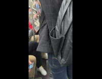 Large desk in train aisle 