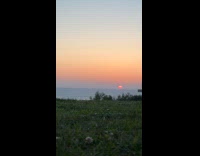 Sunset timelapse at beach with flying birds