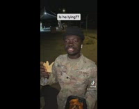 Guy asks friend why he joined the army 