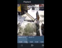 Delivery guy almost slip saves liquor boxes