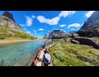 Time lapse view of the Trollstigen road