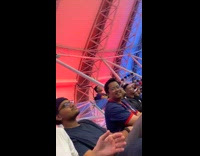 Man scares kid in front of seats