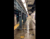 Ton of water fills up subway station 