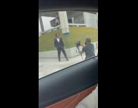 Man formal attire dance rap video shoot