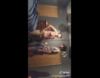 Tiktok guy slaps friends chest at the drop of song