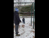 Dad swing baby higher than other parent