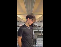 Collab BitchIG2 - Guy flight attendant announcement small items dad