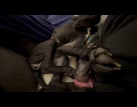 Collab Clips MPUGC2 - Black dog biting paws