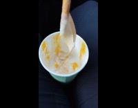 Paper straw weakens and unravel in cup