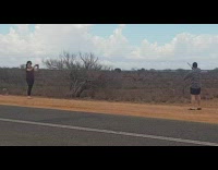 Guy checkered sleeves spin whip sound road