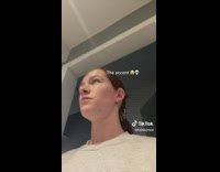 Woman calls out her brother in the kitchen 