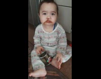 Collab BitchIG2 - Baby eats instant coffee powder inside tin