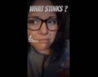 Woman puts toy deodorant on pet squirrel