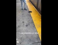 Submitter shows crocs left at subway platform