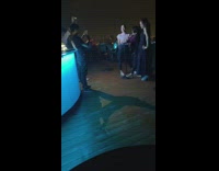 Three women dress pictorial table party club