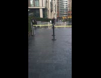 Three guys on water fountain gangster outfit