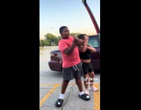 Collab ClipsIG - Young siblings dance to music parking lot