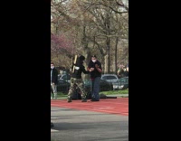 Two Guys Practice Blocking Knives at Each Other 