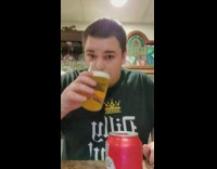 Guy chugs shotguns beer bail out challenge 