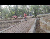 Kid does multiple flips and cartwheels park 