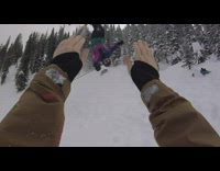 Compilation guy backflips skis high five siri