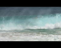 Guy has a boogie board fail on wave