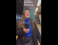 People at subway station vibing to empire state of mind