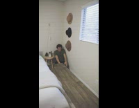 Guy edits video to look like he is hiding under wood floor 