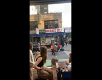 2 guys fight over stealing a bike 