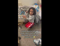 Woman pranks her son with fart sounds