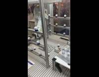 Golf ball maker robot machine spins in confusion 