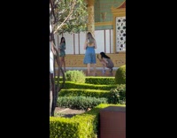 Three women take turns photoshoot at the park Part 2